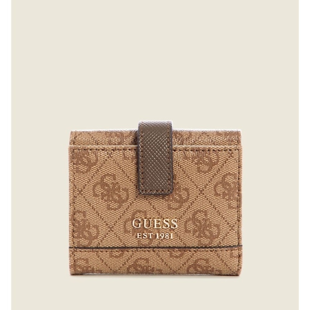 New GUESS Logo Small Trifold Wallet